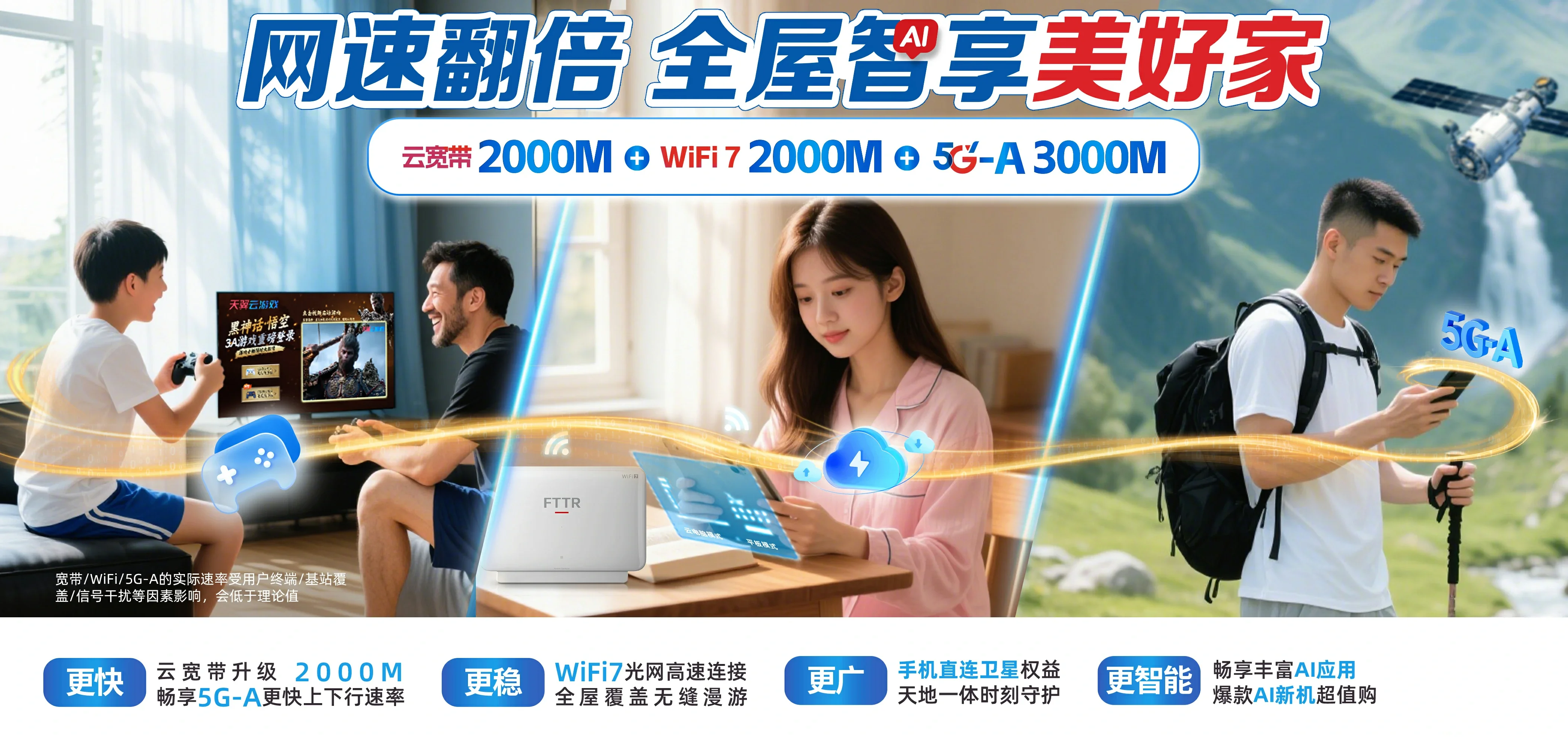 中国电信 彭泽县电信宽带 宽带套餐